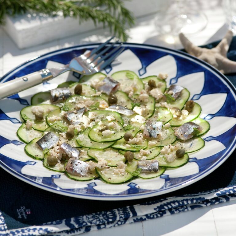 Pepino con sardinas - Komkommer met sardines