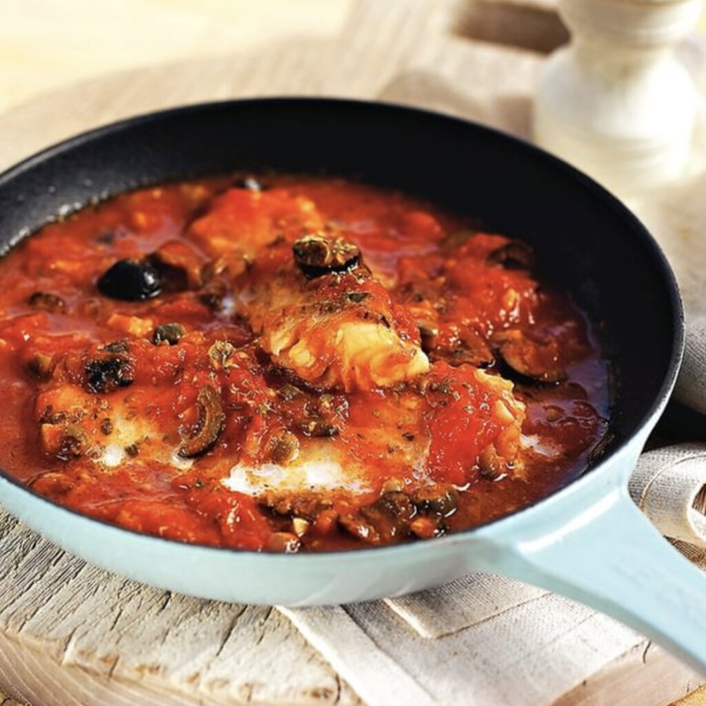 Bacalao en salsa de tomate - Kabeljauw in tomatensaus